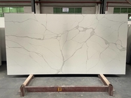 لوح حجري كوارتز كلكتا أبيض مصقول لأسطح عمل المطبخ 3200 * 1600 مم