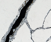 Panda White Calacatta Quartz Stone Marble Slab OEM ODM العزل الحراري