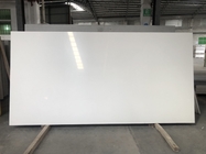 ألواح 3200x1600mm لون أبيض حجر كوارتز هندسي لتزيين كونترتوب