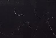 مظهر رخامي أسود من حجر الكوارتز كارارا الاصطناعي سهل التنظيف