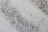 لوح حجري كوارتز اصطناعي من Calacatta باللون الرمادي 3000 * 1400mm 0.02٪ جزيرة كونترتوب