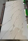 NSF رمادي كلكتا كوارتز بلاطة حجرية مع مواد ديكور مقاومة للخدش خلفية بيضاء