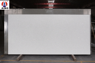 ألواح الكوارتز الاصطناعية ذات المرآة البيضاء مقاس 3200 * 1800 مم لأعلى مقعد جزيرة الغرور